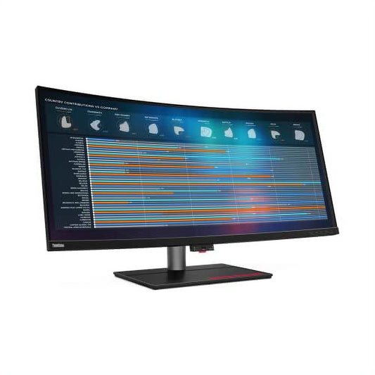 Thinkvision P40W-20 40" Class Webcam WUHD Curved Screen LCD Monitor, 21:9, Raven Black